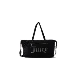 Juicy Couture Potovalka za konec tedna črna/srebrna