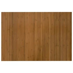 Vidaxl Preproga pravokotna rjava 70x100 cm bambus