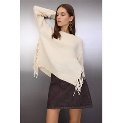 Trendyol Milla ženski duks Twoaw26Kz00234, Ecru-Ecru