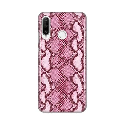 Maska Silikonska Print za Huawei P30 Lite Pink Snake