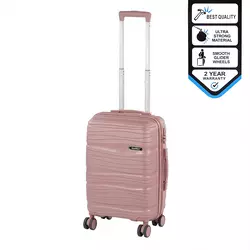 Kabinski kovček TraveLux Voyager s trdimi platnicami 55x40x20 cm vijolično roza