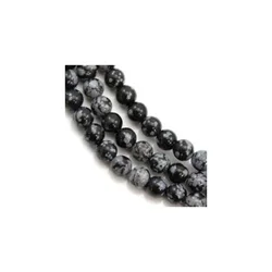 Poludragi kamen kugla 10 mm obsidijan komad