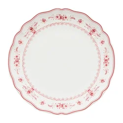 Rdeč/bel krožnik iz kamenine o 27 cm Vila – Costa Nova