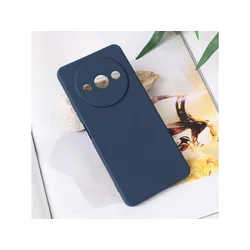 TERACELL Maska Soft Velvet za Xiaomi Redmi A3 tamno plava