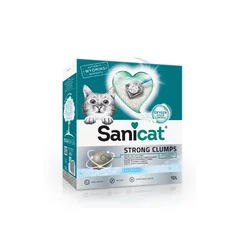 SANICAT Grudvajući posip za mačke Strong Clumps Bentonit Bebi puder 6l