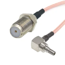 shumee Pigtail CRC9 vtič/F vtičnica RG316 15cm