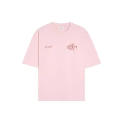 Bershka Majica roza / rdeča / bela