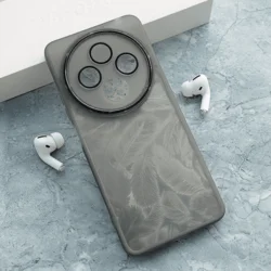 Maska za telefon Glitter Feather za Xiaomi Redmi 14C/ A4 (2024), Crna