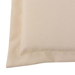 Jastuci za vrtne stolice 2 kom krem 120 x 50 x 3 cm od tkanine