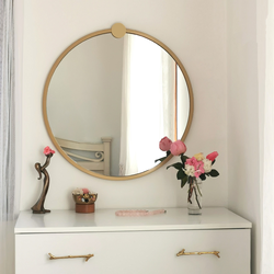 Hanah Home Ogledalo Zlatno