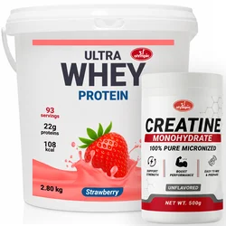 Olympic Ultra Whey Protein Jagoda 2.8kg + Olympic Creatine Monohydrate 500g
