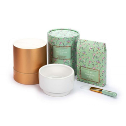 Wrights Apothecary Set za nanošenje maske na lice Beautiful Flower Clay Powder