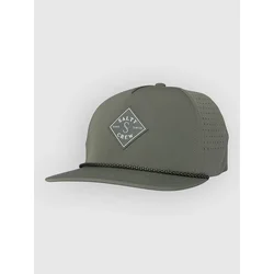 Salty Crew Long Range Snapback Cap washed green