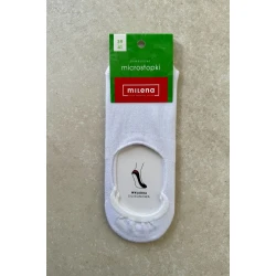 Milena Womens microstop socks bamboo white