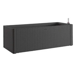 Saksija za cveće siva 100x43x33cm 90l sa indikat. nivoa vlage