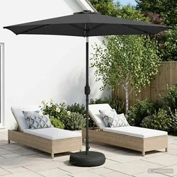 Suncobran za vrt s LED svjetlima i postoljem 270 x 270 cm