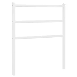 Vidaxl Kovinsko nadomestno vzglavje belo 75 cm