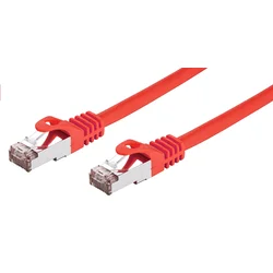 C-TECH Patchcord Cat6, FTP, rdeč, 1m