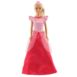 Lutka princeza Anlily plastična crvena