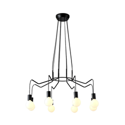 Basso Viseća Lampa 8X40W E27 Black Mat