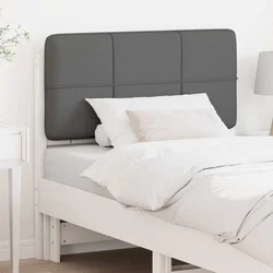 Tapecirani uzglavlje s uzglavljem Bijela i svijetlo siva 80 cm