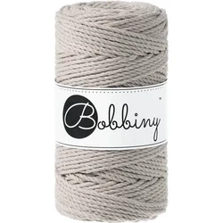 Bobbiny 3PLY Macrame Rope 3 mm 100 m Pearl Vrvica