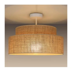Nadgradni lestenec BOHO 1xE27/60W/230V bež