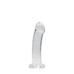 Crystal Clear Realrock dildo s priseskom 17 cm prozoren