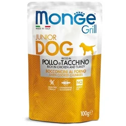 Monge Dog Grill Hrana Za Pse, Sos Piletina I Ćuretina, Puppy&Junior, 100g