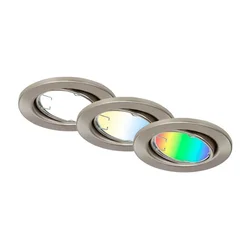 Brilo - KOMPLET 3x LED RGBW prigušiva kupatilska svetla GU10/4,9W/230V Tuya+ daljinski upravljač