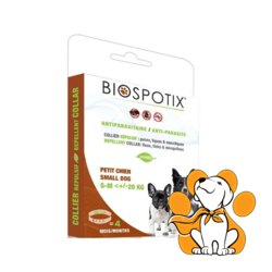 Biospotix Antiparazitska Ogrlica za Male Pse do 20kg, Obim 38cm