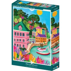 PIECES & PEACE Puzzle Colours Polperra 1000 kosov