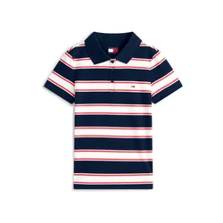 Tommy Jeans Majica mornarska/rdeča/bela