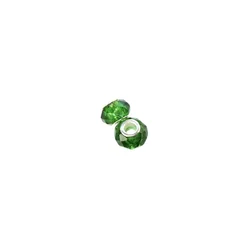Akrilna perla u PANDORA stilu 9*15 mm zelena
