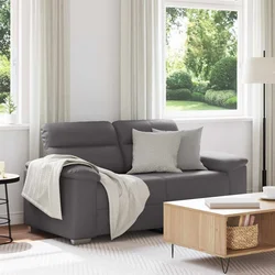 Dvosjed Sofa Siva 160x81x84 cm Imitacija kože