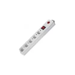 FAST ASIA Produžni kabl 5r/5m sa prekidačem i zaštitom 3 x 1.5mm2 (Linkom) beli