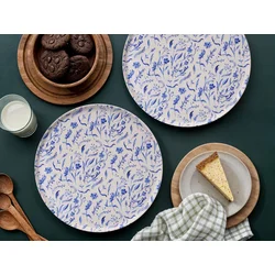 Hermia Set servisnih tanjira, 6 komada, Plavi