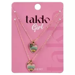 Takk lara girl lančići srce sa dugom 2k ( 505154 )