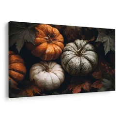 Slika jesenske barvite buče - 150x100