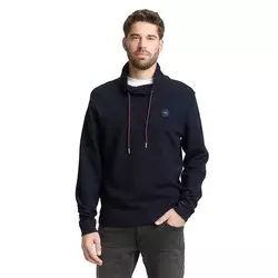 Tom Tailor Muški duks 1050141, Sa kapuljačom, Teget