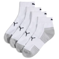 PUMA Quarter Socks (2 Pack) Unisex, Men, White, 43-46
