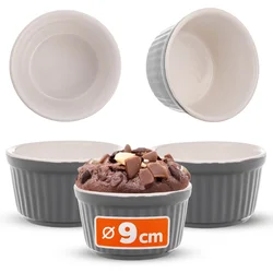 KADAX Keramični pekači, posode za peko, 9 cm, 150 ml, 3 kosi