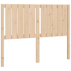 Vidaxl Posteljno vzglavje 125,5x4x100 cm trdna borovina