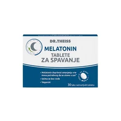 DR.THEISS Tablete na bazi melatonina skraćuju vreme uspavljivanja Melatonin, 30 Tableta