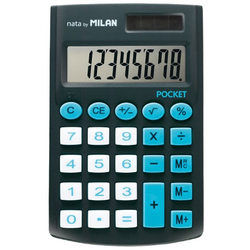 Kalkulator Milan - Pocket, 8 znamenki, crni