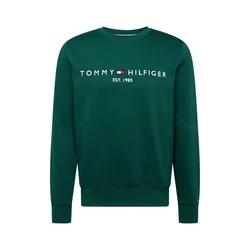 TOMMY HILFIGER Majica  mornarska / temno zelena / rdeča / bela
