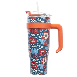 shumee Rdeča termalna skodelica Miami Floral