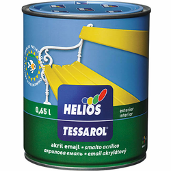 HELIOS pokrivna barva TESSAROL AKRIL EMAJL 0,65 L, BELA