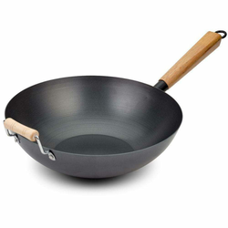 NAVA VOK OD UGLJEN.CELIKA SA RUCKOM 32CM CANTONESE