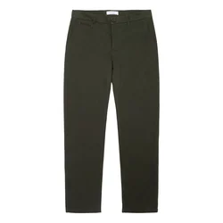 KnowledgeCotton Apparel Chino hlače Chuck temno zelena